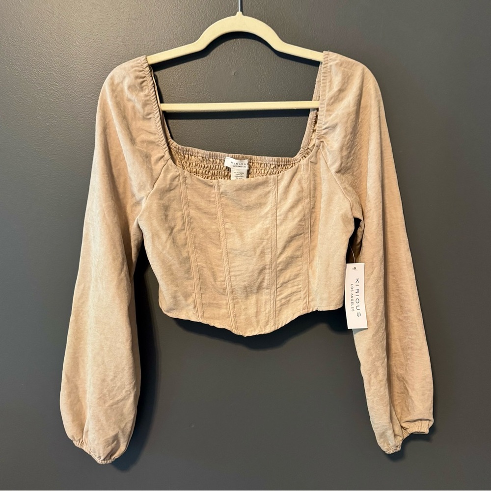 Kirious Los Angeles Cropped Corset Top. Size Large. New with tags. Coquette